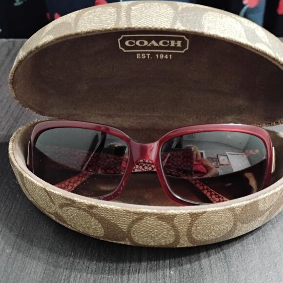 Coach Accessories - Coach Sunglasses with Hard Shell Clam Case